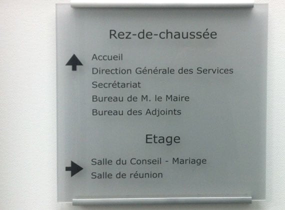 Plaque de porte