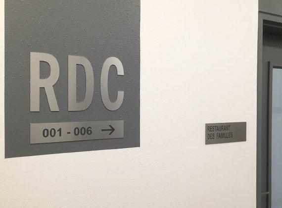 Plaque de porte