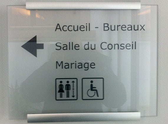 Plaque de porte