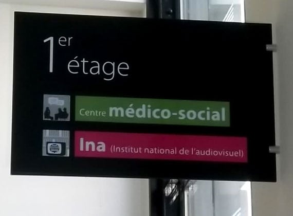 Plaque de porte