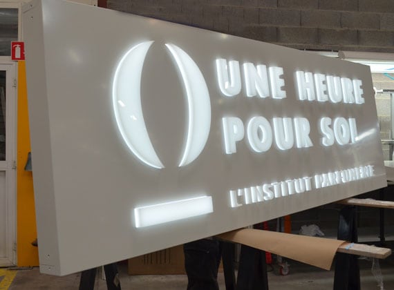 Caissons lumineux Leds